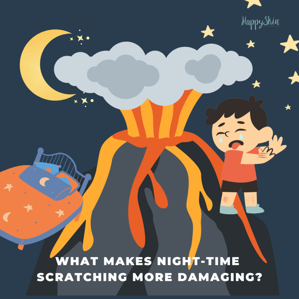 what makes night-time scratching more damaging?